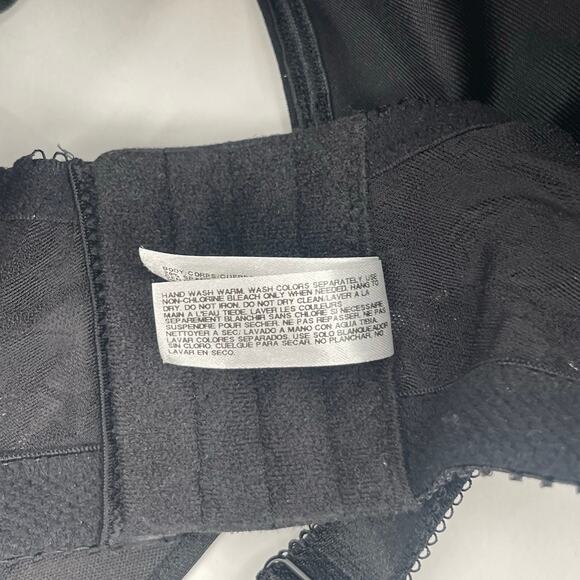 WACOAL Bra 36DDD 85567 Awareness Full Coverage Black Floral Underwire Unlined - Picture 4 of 16